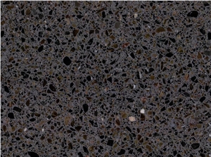 New Trend Artficial  Brown Stone Terrazzo Slabs