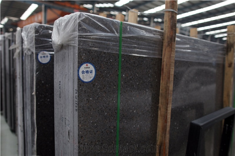 New Trend Artficial  Brown Stone Terrazzo Slabs