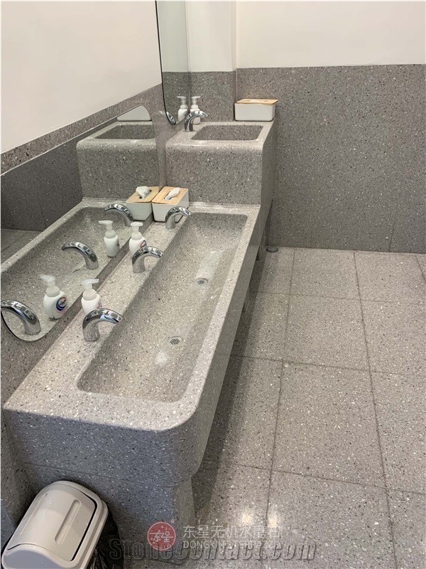 Polished Surface Precast Terrazzo Slab For Flooring
