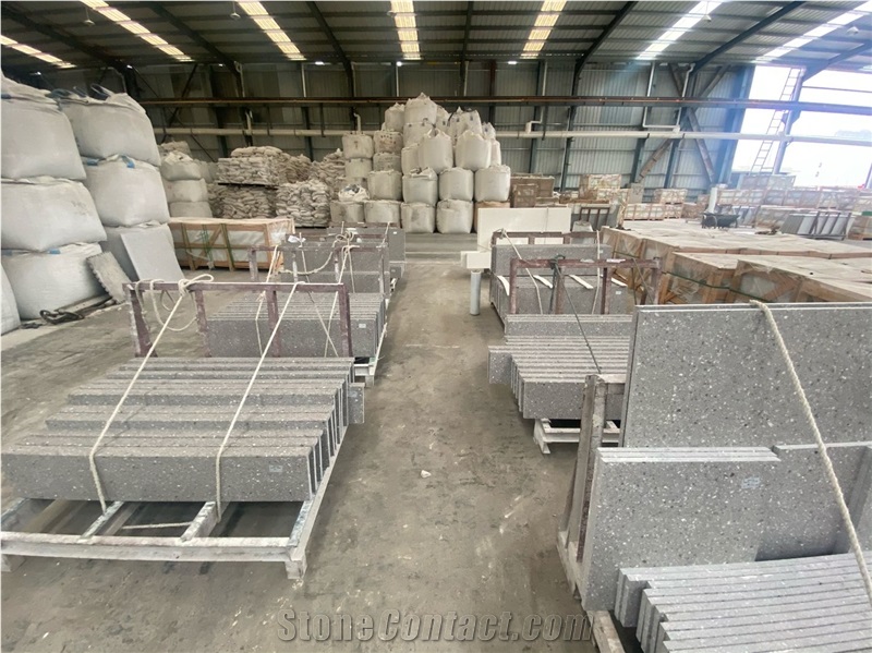 Polished Surface Precast Terrazzo Slab For Flooring