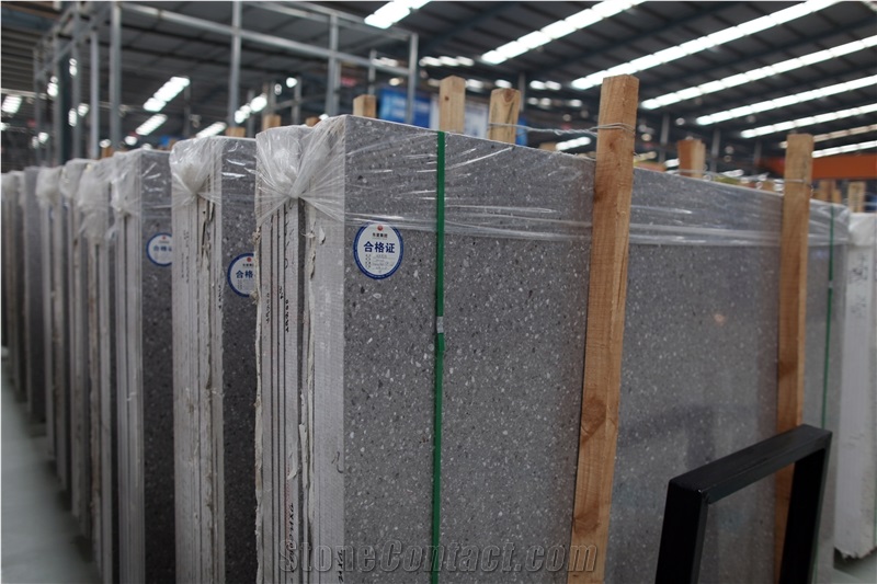Polished Surface Precast Terrazzo Slab For Flooring