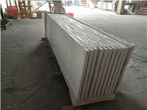 Pure White Quartz Commercial Bar Countertop, Restaurant Counters