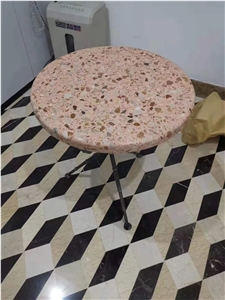 Rose Gold Color Artificial Stone Terrazzo