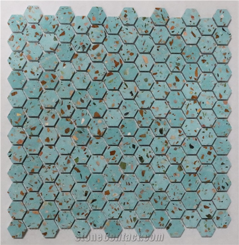 Terrazzo Mosain Tiles For The Kichen Walling
