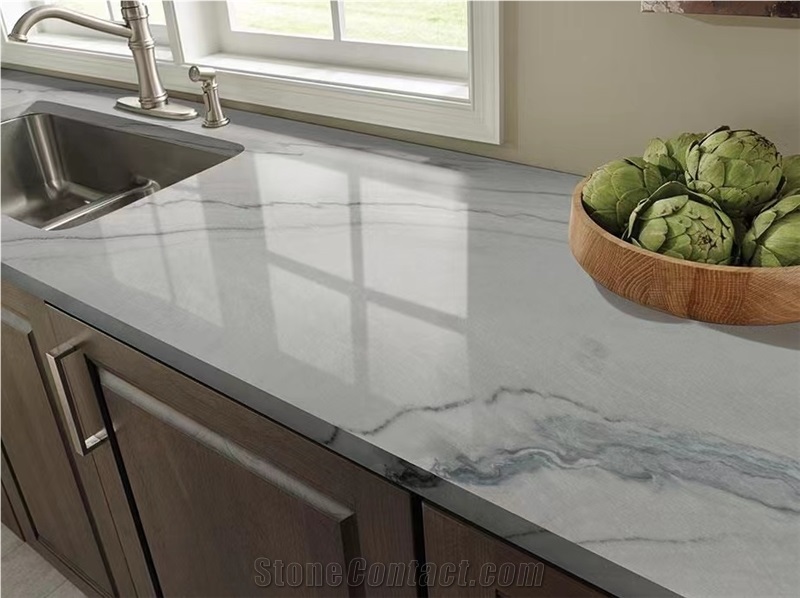 Macaubas Fantasy Quartzite Dongxing Factory Slab For Floor