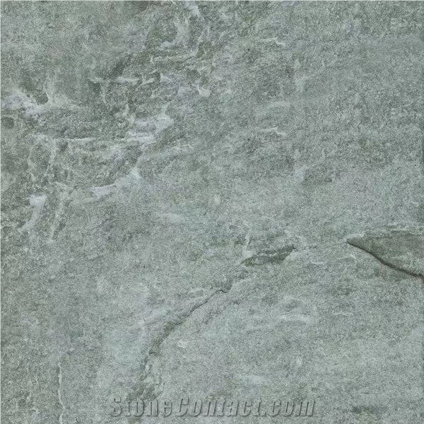 Verde Spluga Light Green Slab Tiles Residential Bathroom Design