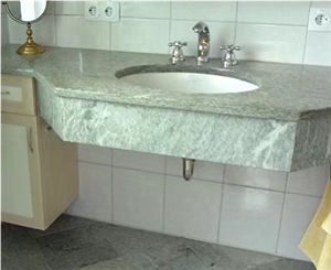 Verde Spluga Light Green Slab Tiles Residential Bathroom Design