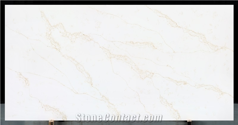 Golden Time Quartz Slab High Quality Cheap Price