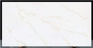 Golden Time Quartz Slab High Quality Cheap Price