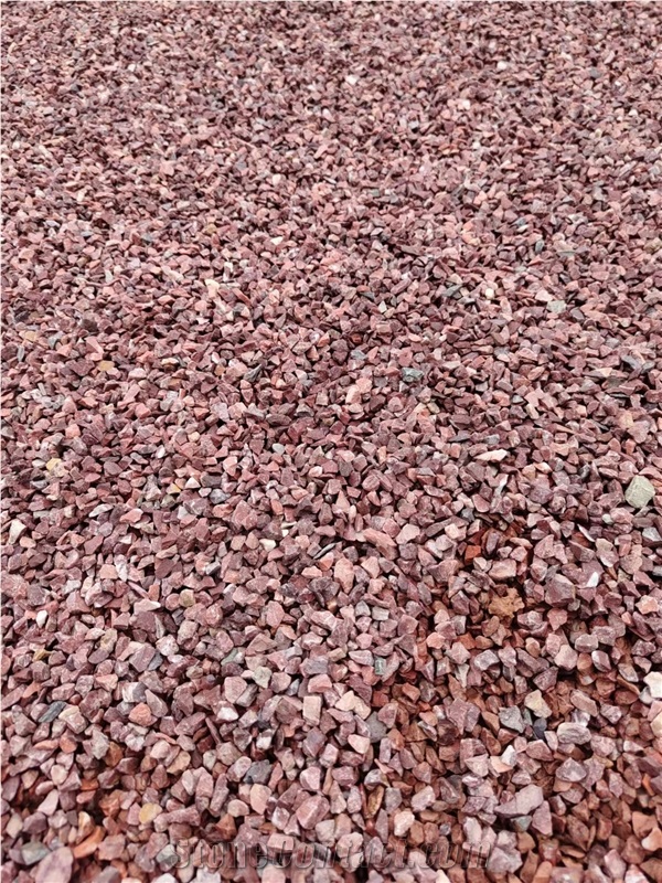 Red Limestone Gravel, Crushed Stone