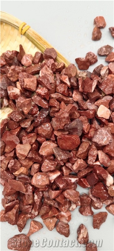 Red Limestone Gravel, Crushed Stone