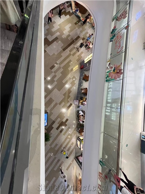 Cement Terrazzo Mall Indoor Use Flooring Project