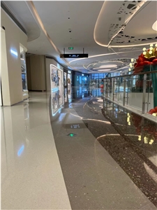 Cement Terrazzo Mall Indoor Use Flooring Project