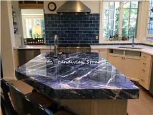 Blue Granite Lapislazuli Eyes Tiles For Floor And Wall