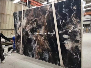 Confusion Dark Marble Slab For Bathroom