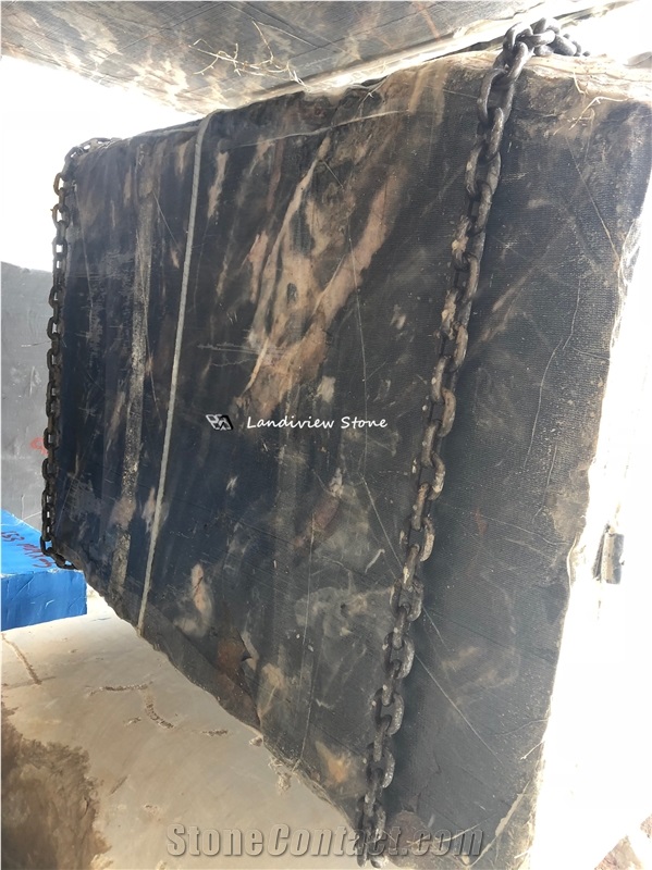 Confusion Dark Marble Slab For Bathroom
