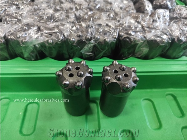 Tapered Rock Drilling Tools Short Skirt Button Bits