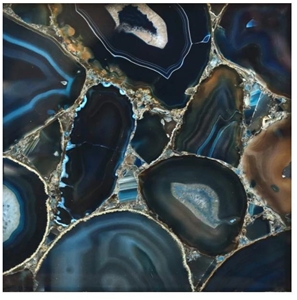 Blue Agate Semiprecious Stone- Blue Agate Gemstone