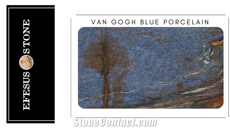 Van Gogh Blue Porcelain Slabs