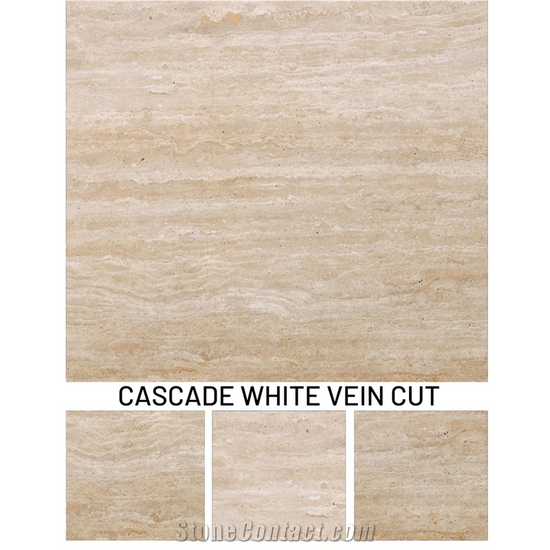 Ivory Cream Travertine - Cascade White