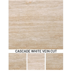 Ivory Cream Travertine - Cascade White
