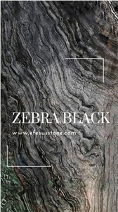 Zebra Black Marble Slab