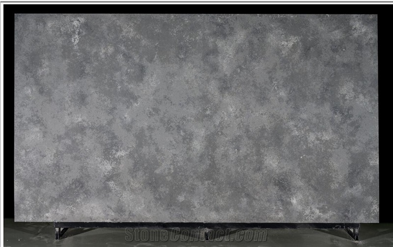Antique Blue Quartz Artificial Marble Engineer Stone Slab