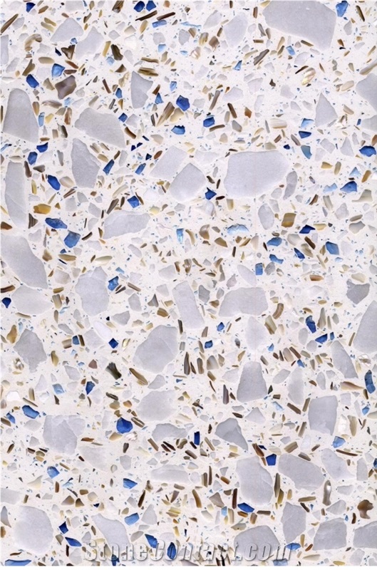 Artificial Concrete Nonslip Terrace Terrazzo Floor Tiles