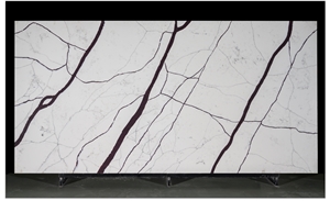 New Design Contemporary Unique Calacatta Quartz Slab Stone