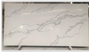 New Design Contemporary Unique Calacatta Quartz Slab Stone