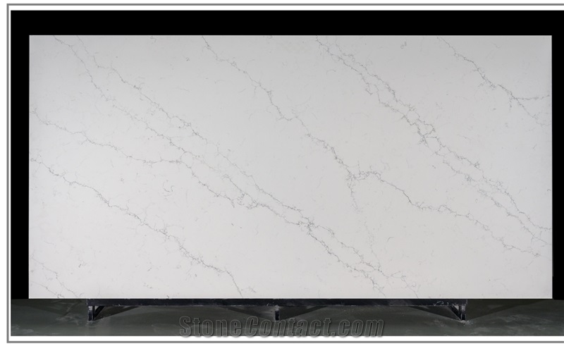 New Design Contemporary Unique Calacatta Quartz Slab Stone
