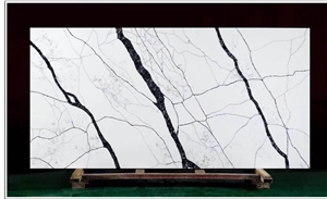 New Synthetic Stone Quartz Vein Black In China Stone Market