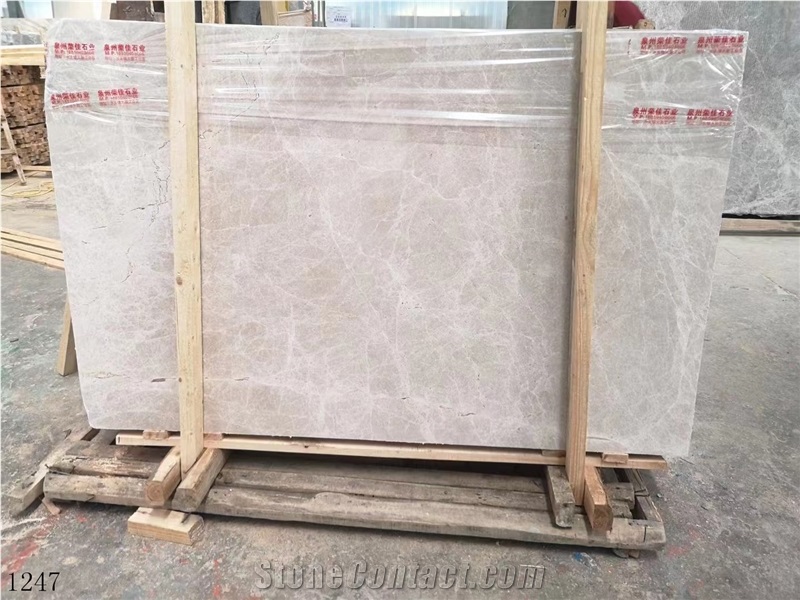 Patara Light Beige Marble Bej Mermer Mugla Emperador Slab