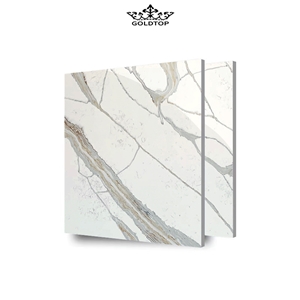 Goldtop Quartz 5072 Calacatta Stella Calacatta Quartz Slabs