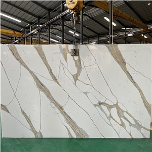 Goldtop Quartz 5072 Calacatta Stella Calacatta Quartz Slabs