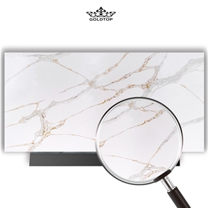 Goldtop Quartz 5075 Calacatta Primo Calacatta Gold