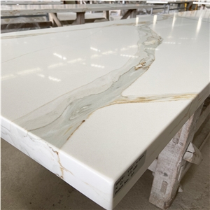 Goldtop Quartz 5075 Calacatta Primo Calacatta Gold