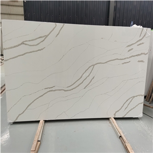 Slab Quartz Artificial Stone Like Marble Slab Look
