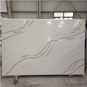 Slab Quartz Artificial Stone Like Marble Slab Look