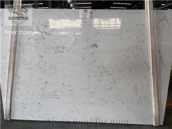 Artificial Stone Calacatta Belly White Quartz Slabs