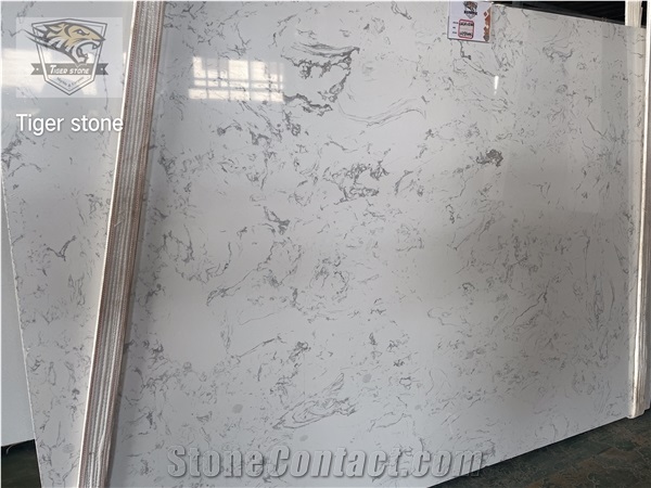 Artificial Stone Calacatta Belly White Quartz Slabs