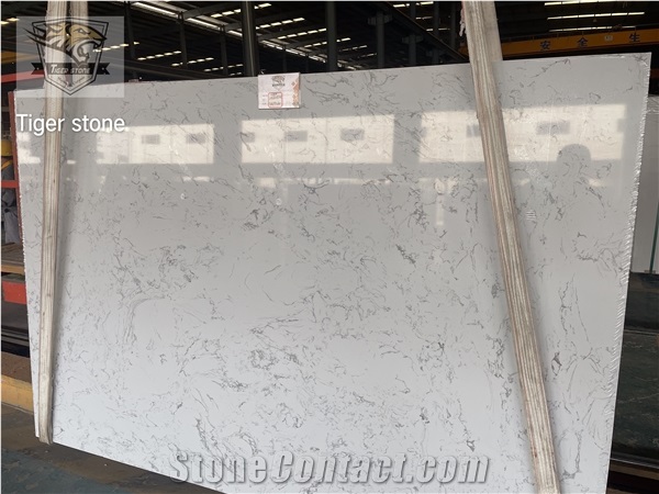 Artificial Stone Calacatta Belly White Quartz Slabs