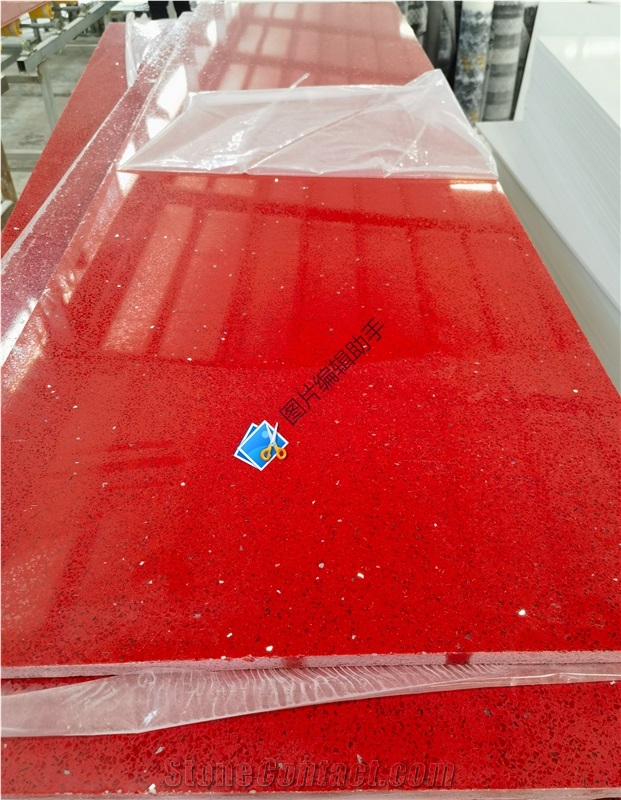 Cuarzo Red Quartz Slabs