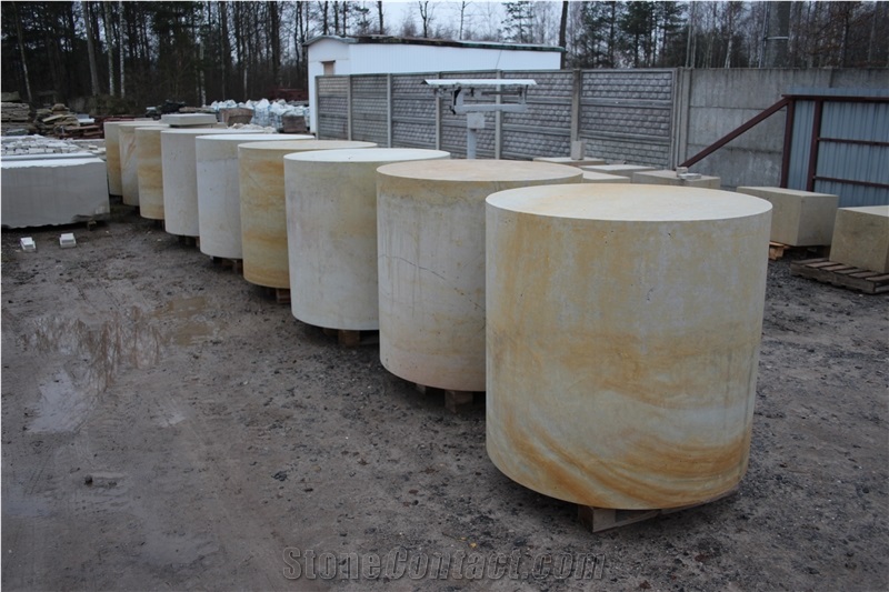 Beige Sandstone Columns