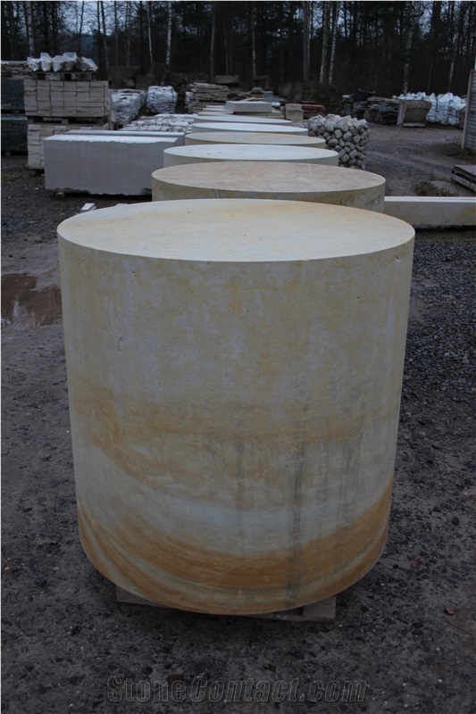 Beige Sandstone Columns
