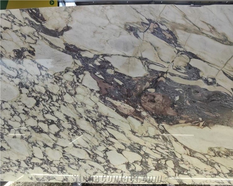 Calacatta Violet White Marble Stone Dinning Table Top