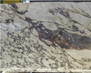 Calacatta Violet White Marble Stone Dinning Table Top