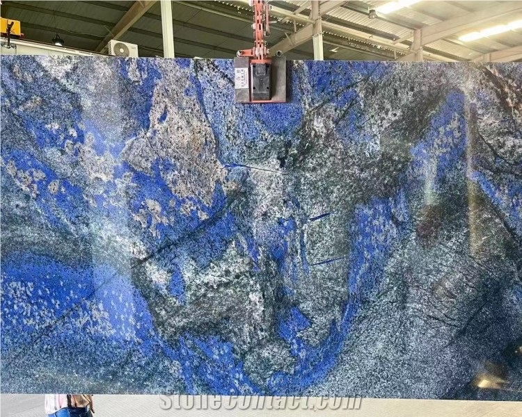 Chinese Factory Supplier New Arrival Blue Granite Slab