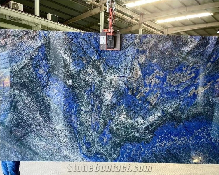 Chinese Factory Supplier New Arrival Blue Granite Slab