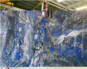 Chinese Factory Supplier New Arrival Blue Granite Slab